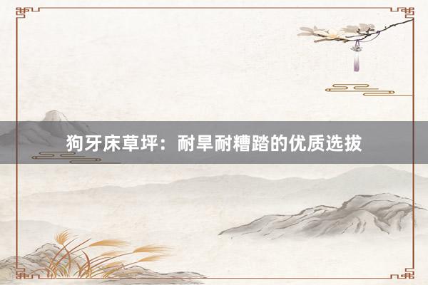 狗牙床草坪：耐旱耐糟踏的优质选拔